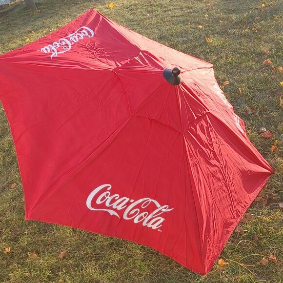 COCA COLA Beach Umbrella Patio Umbrella SODA POP COLA Restaurant Quality - Picture 2 of 7